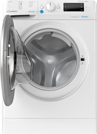 Indesit vaskemaskine/tørretumbler BDE861483XWS