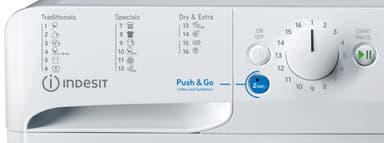 Indesit vaskemaskine/tørretumbler BDE861483XWS