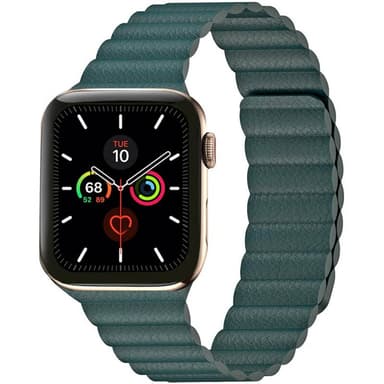 Apple Watch 6 (40mm) Læder loop rem - Forest Green