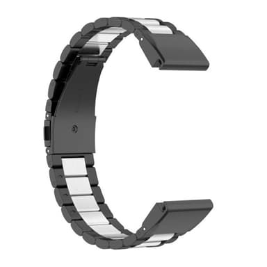 Rustfrit stål armbånd Garmin Forerunner 55 - Sort/sølv