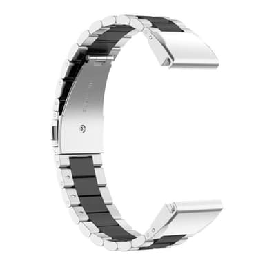 Rustfrit stål armbånd Garmin Forerunner 55 - Sølv/sort
