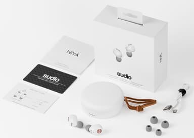 Sudio NIVÅ trådløse in-ear hovedtelefoner (hvid)