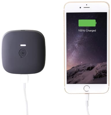 Zens Qi 10400 mAh powerbank (sort)