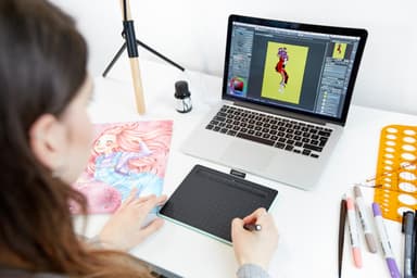 Wacom Intuos S Bluetooth tegneplade (pistachio)