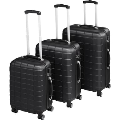 Trolleysæt 3-dele hardcase - sort