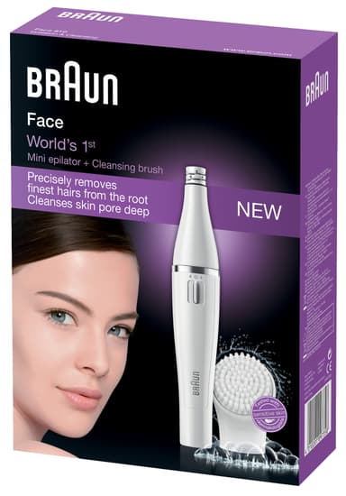 Braun epilator og rensebørste til ansigt SE810