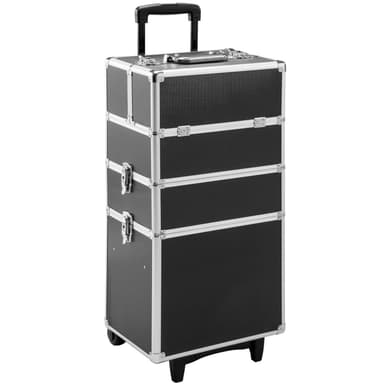 Beauty trolley med 3 etager - sort