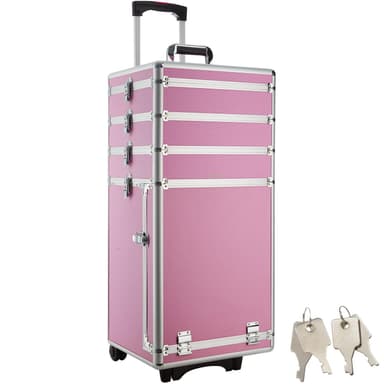 Beauty trolley med 4 etager - pink