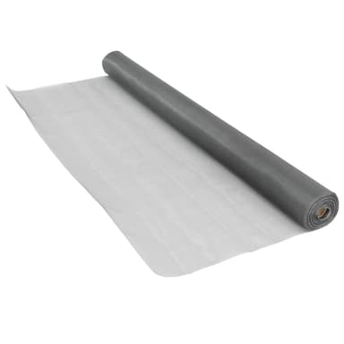 ECD Germany flyve mesh stof 1x10m af høj kvalitet glasfiber, grå, UV-bestandig,