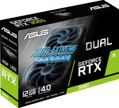 ASUS GeForce RTX 3060 12GB GDDR6 DUAL V2 (LHR) grafikkort