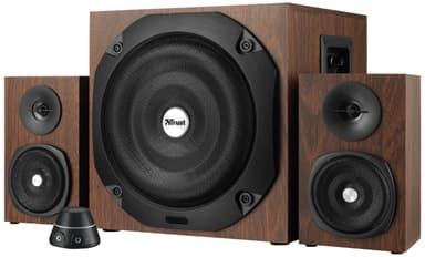 Trust Vigor 2.1 subwoofer højttalersæt (brun)