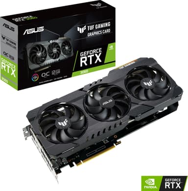 ASUS GeForce RTX 3060 12GB GDDR6 TUF OC GAMING V2 (LHR) grafikkort