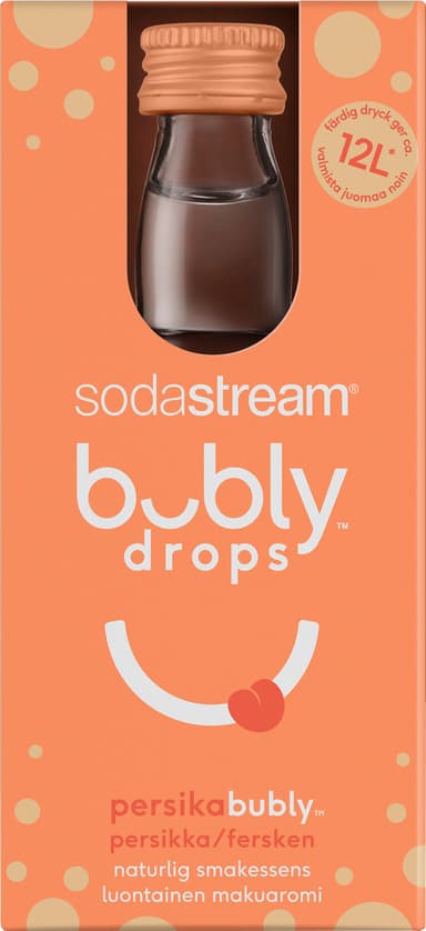 SodaStream Bubly Drops Fersken smagsekstrakt