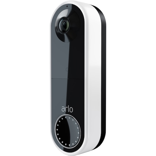 Vær stille landsby Med vilje Arlo Wire-free Video Doorbell smart dørklokke (hvid) | Elgiganten