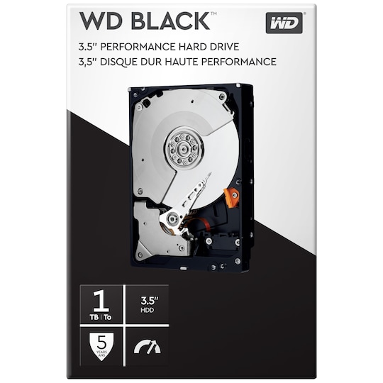 WD Black Performance 3,5" intern HDD (1 TB)