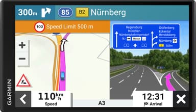 Garmin CamperVan GPS til mindre varevogne (sort)