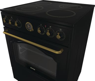 Gorenje Jet Black keramisk komfur ECS6251CLB