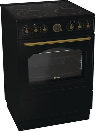 Gorenje Jet Black keramisk komfur ECS6251CLB