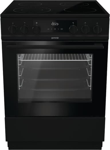 Gorenje Jet Black keramisk komfur EC8647B