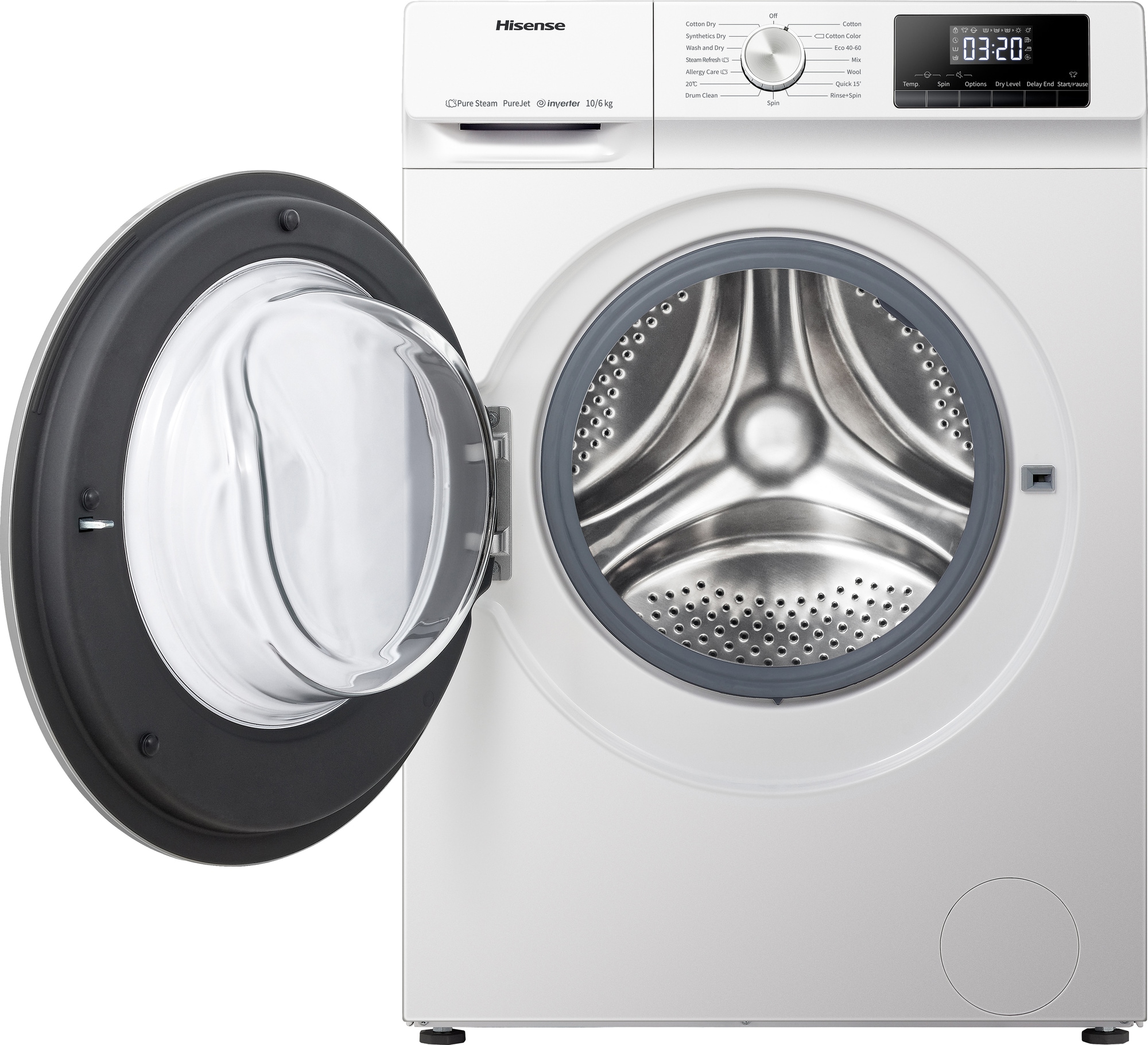 Hisense vaskemaskine/tørretumbler WDQY1014EVJM