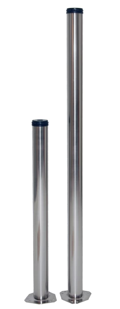 Bordben Ø60 mm. - 70 cm. - børstet stål