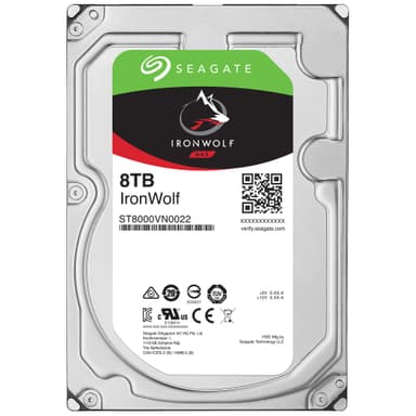 Seagate IronWolf 3.5" intern NAS HDD-harddisk (8 TB)