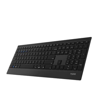 RAPOO Keyboard Ultra Slim E9500M Multi-Mode Trådløs Sort