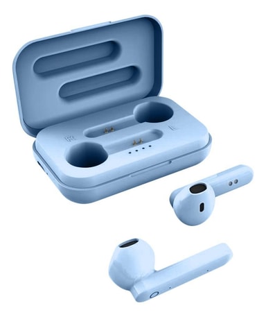 STREETZ True Wireless Stereo earbuds with charging case, semiinear