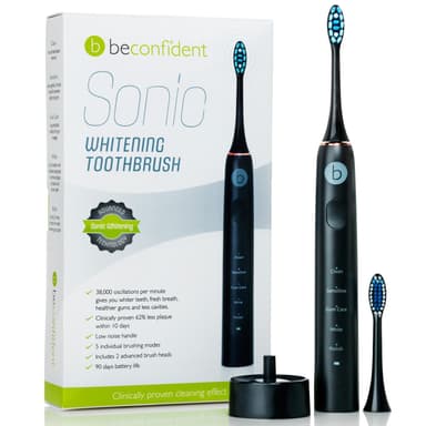 Elektrisk tandbørste Sonic Whitening sort / rosaguld