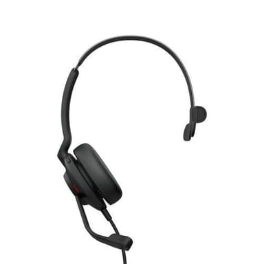 Jabra Evolve2 30, UC Mono, Headset, Headset, Kontor/Callcenter, Sort, Mono, Besvar/afslut opkald, Slå lyden fra, Afspil/pause, Track , Volume +, Volume -