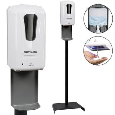 Dispenser med sensor til håndsprit inkl. Gulvstander D1406ST - Novicare