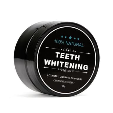 100% Organic Teeth Whitening - Tandpasta med aktivt kul (30 g)