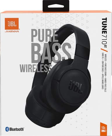 JBL Tune 710BT trådløse rundt-om-øret høretelefoner (sort)