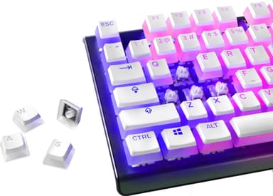 SteelSeries PrismCaps gaming keycaps (hvid)