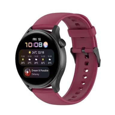 Sport Armbånd Huawei Watch 3 Pro - Burgunder