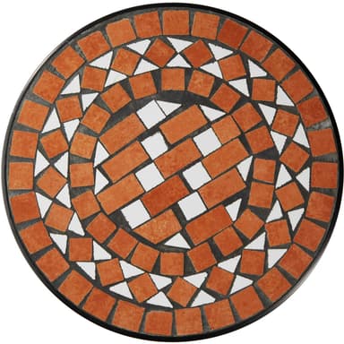 Altanbord Mosaik 30x30x61,5cm - terrakotta