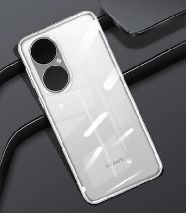 Huawei P50 Pro mobilcover TPU gennemsigtig 2-pak