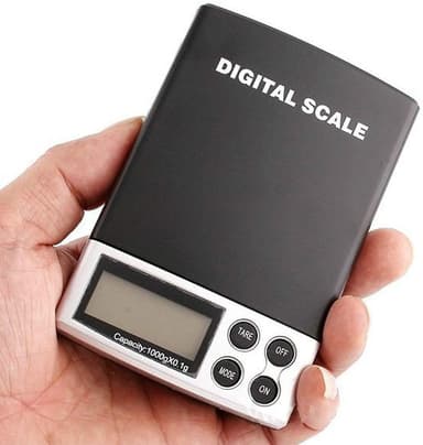 Digital miniskala i lommeformat Sort