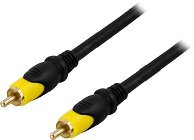 DELTACO Composite videokabel, 1xRCA ha - ha, 10m