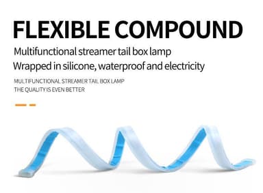 LED-strip til bilens forlygter 2 stk Hvid / Orange