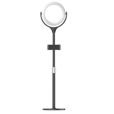 Selfie lampe LED ring (20 cm) med stativ (40 cm) og mobil holder