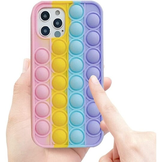 iPhone 11 Pro-taske Fidget bobler silikone flerfarvet