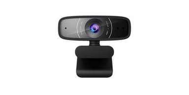 ASUS Webcam C3, 1920 x 1080 pixel, 30 fps, USB 2.0, Sort, Klip