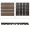 ECD Germany WPC terrassefliser 30x30 cm 22-delt besparelsessæt til 2m² mørkebrun