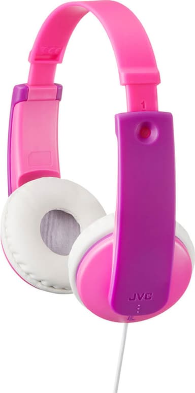 JVC Kids KD7 85dB på-øret høretelefoner (pink)
