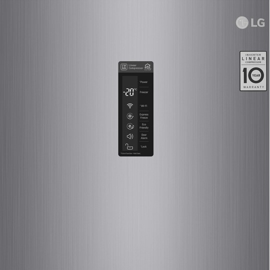 LG fryser KF5237PZJZ (shiny steel)