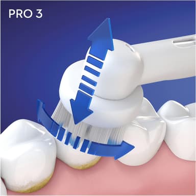 Oral-B Pro3 3400N elektrisk tandbørste 291077 (lyserød)