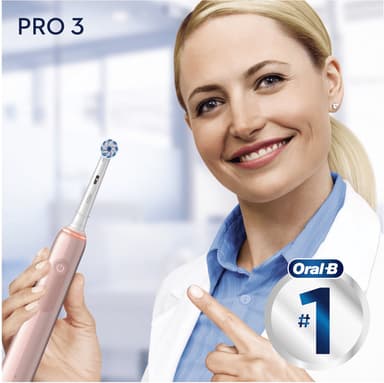 Oral-B Pro3 3400N elektrisk tandbørste 291077 (lyserød)
