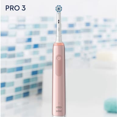 Oral-B Pro3 3400N elektrisk tandbørste 291077 (lyserød)
