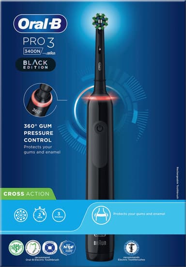 Oral-B Pro3 3400N elektrisk tandbørste 291053 (sort)